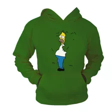 Sudadera Estampada Homero Simpson Oculto En Arbusto