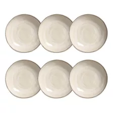 Jogo Pratos Sobremesa Porto Brasil Stoneware Amaretto Kit 6