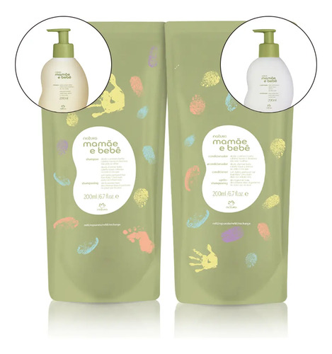 Refil Shampoo + Condicionador Mamãe Bebê 200ml