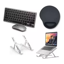 Kit Teclado+mouse+suporte+pad Para Notebook Dell Inspiron 