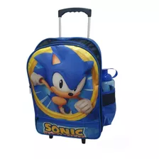 Sonic Mochila De Rodinhas