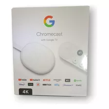 Chromecast Google Tv Snow 4k Hdr Blanco Hdmi Bluetooth Wifi