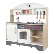 Cocina De Madera Para Niños Y Niñas Con Horno De Juguete