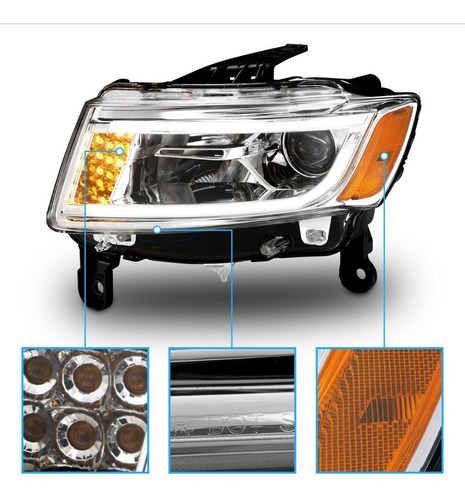 Faros O  Farolas 2014-2016 Jeep Grand Cherokee Led Proyector Foto 6