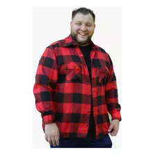 Camisa Flanela Xadrez Plus Size Masculina Tamanho Acima Gg