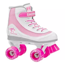 Patines De 4 Ruedas Roller Derby Firestar, Rosas