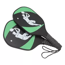 Juego De Palas De Pickleball, Color Verde Pino Y Negro, 2 Pa