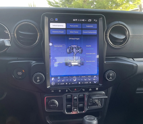 Android Stereo Radio Para Jeep Wrangler 2018-2022 4+64g 12.1 Foto 6