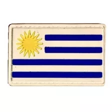 Parche Táctico Engomado Goma Bandera De Uruguay Con Velcro