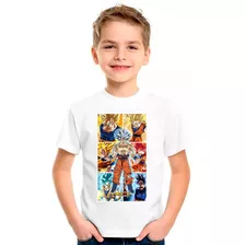 Camiseta Infantil Dragon Ball Z Anime Desenho 07