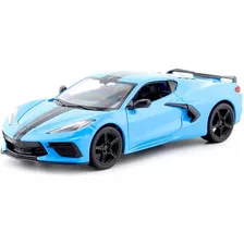 Auto 2020 Chevrolet Corvette Stingray Coupe Azul 1:18 Maisto