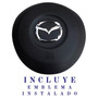 Funda Cubre Volante Mazda 3 2 6 Cx3 5 9 2015-21 Cuero Carbon