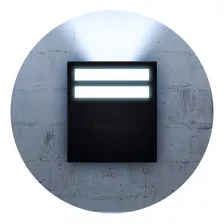 Aplique Unidireccional Uniline Exterior Apto Led Gu10 Color Negro