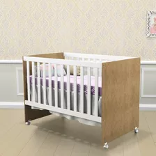 Berço Mini Cama Gabi Carolina Cor Branco Amadeira