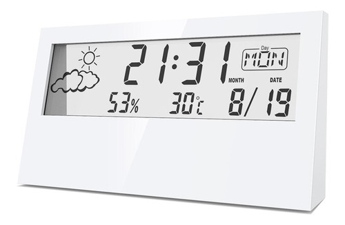 Estacion Meteorologica Termohigrometro Digital Calendario Hs