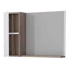 Espelheira Com Armário Em Madeira Para Banheiro 360 Branco