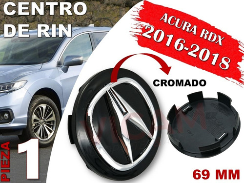 Centro De Rin Acura Rdx 2016-2018 69 Mm (negro) Foto 2