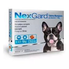 Nexgard Antipulgas E Carrapatos 4 A 10kg Com 3 Comp Nex Gard
