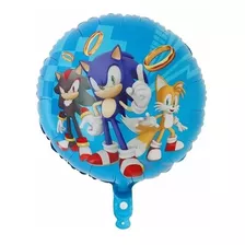 10 Balão Metalizado Sonic Sega Tails E Shadow 45*45cm