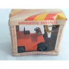 Brinquedo Antigo Empilhadeira Diverplas Anos 80