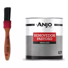 Kit Removedor De Tintas Anjo 1kg Pastoso Madeira E Metal