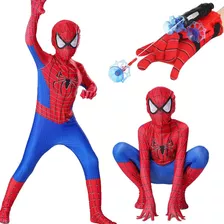 Disfraz Spider Man Niño Hombre Araña Traje Hero Cosplay Ropa+regalos