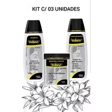 Kit 01 Sh. Indiano 350ml+ 01cond.indiano 350ml+01 Masc.500g