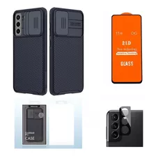 Case Nillkin Para Samsung S21 Plus + Mica Pantalla Y Cámara