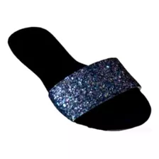 Sandalias De Piso Escarcha Glitter #2 Al #7