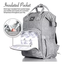 Mochila De Fraldas Impermeável Multifuncional Babyx