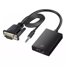 Convertidor De Vga A Hdmi Con Sonido Plug And Play