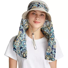 Sombrero De Sol Para Mujer Diseño Cachemira Color Marron