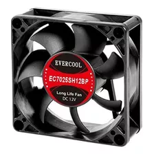 Ventilador Pwm De Alta Velocidad Evercool 70x70x25 Mm Ec7025