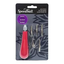 Set #1 De 5 Gubias Para Linóleos Speedball En Blister