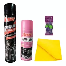 Kit Silicona + Renovador De Llantas Knauf