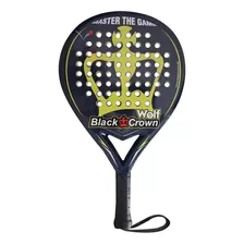 Raqueta De Pádel Black Crown Wolf 2020 Color Negro/verde/blanco