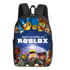 Mochila Escolar Roblox + Bolso Bandolera + Estuche (3 Pcs)