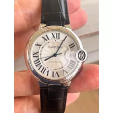 Reloj Cartier Ballon Bleu 42mm, Automático,cuero, Usado 9/10