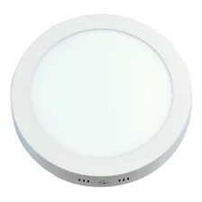 Panel Led Fullwat Redondo Sobreponer 12w 6500k Color Blanco 110v/220v