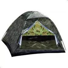 Barraca Camping Camuflada Militar 3 Lugares - ! Cor Verde-escuro