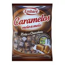 Bala Caramelo Meio A Meio 660g Baunilha E Chocolate - Embaré