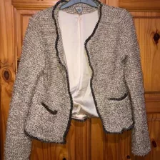 Blazer Saco Zara Talle S, Beige