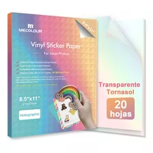 Vinil Imprimible Adhesivo Inkjet Transparente Holografico 20