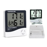 Termohigrometro Digital Higrometro, Humedad, Reloj, Alarma