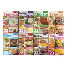 Kit 8 Revistas Culinária Receitas Doces Salgados Pães Tortas Bolos Tapioca