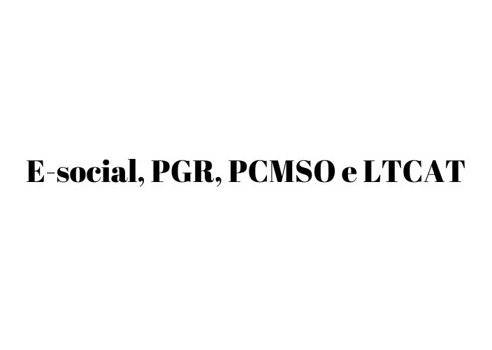 Elaboração E-ventos Sst E-social Pgr Pcmso Para Todo Brasil