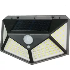 Luminária Com 100 Led Carregamento Solar E Sensor 