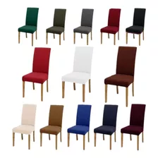 6 Capas Pra Cadeira De Jantar Luxo Decoração Várias Cores 