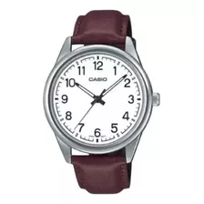 Relógio Casio Masculino Mtp-v001gl-9budf Couro Marrom