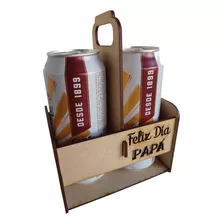 Cajon Porta Latas De Cerveza- Dia Del Padre -fibrofacil X16u